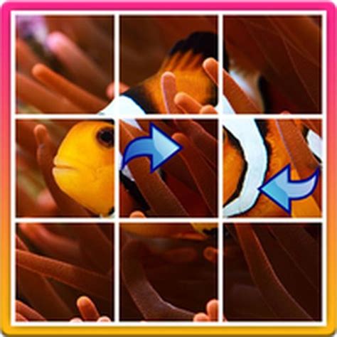 Magic swap puzzle photos
